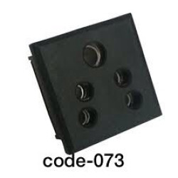 073-Socket 6Amp. Great White Black