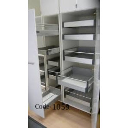 1059-Pantry Half 600mm With Wire Basket-IE00-JB60