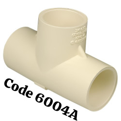 6004A-CPVC Plain Tee 15mm