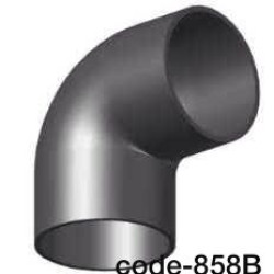 858B-pvc elbow 90mm